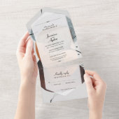 Abstrakte Natur All In One Einladung (Abreißen)