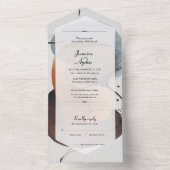 Abstrakte Natur All In One Einladung (Innen Boden)