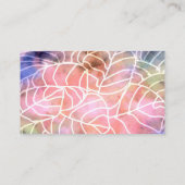 abstrakte Natur, Aquarellmuster Visitenkarte (Rückseite)