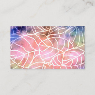 abstrakte Natur, Aquarellmuster Visitenkarte