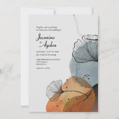 Abstrakte Natur Einladung (Vorderseite)