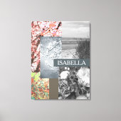 Abstrakte Natur in Collage Individuelle Name und T Leinwanddruck (Vorderseite)