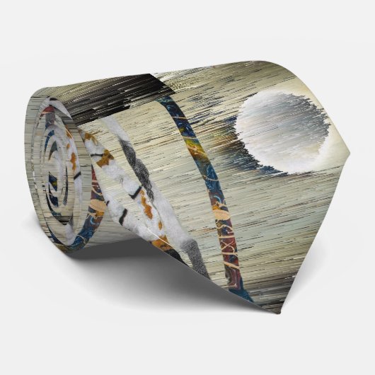 Abstrakte Natur Krawatte (Gerollt)