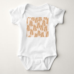 Abstrakte Natur, Minimalistisches Nahtloses Muster Baby Strampler