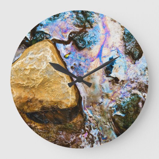 abstrakte Natur noch Wasser große Uhr (Vorderseite)