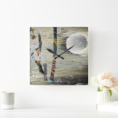 Abstrakte Natur Quadratische Wanduhr (Zuhause)