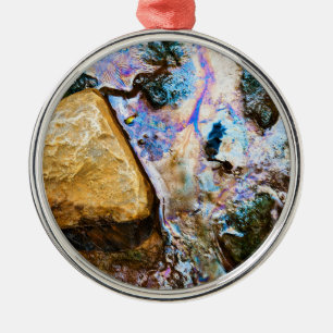 abstrakte Natur stille Wasser Metallornament Ornament Aus Metall
