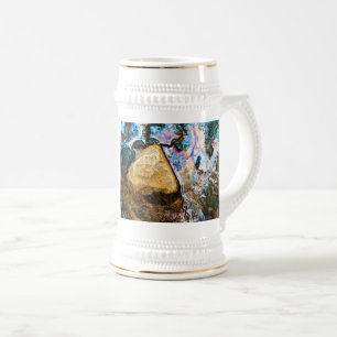 abstrakte Natur stilles Wasser Bierglas