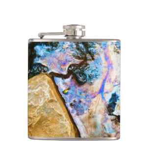 abstrakte Natur stilles Wasser Flachmann