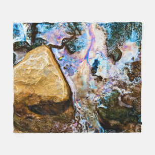 abstrakte Natur stilles Wasser Fleecedecke