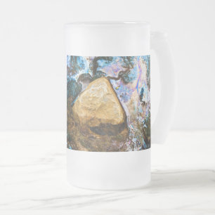 abstrakte Natur stilles Wasser Mattglas Bierglas