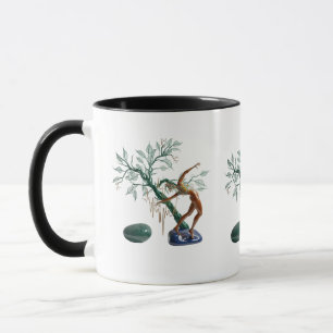 Abstrakte Natur und menschliche Form Combo Tasse
