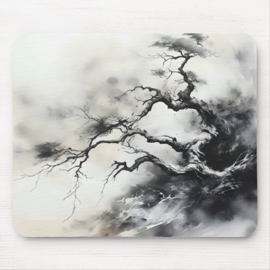 Abstrakte Naturbaumfarbe Mousepad (Vorne)