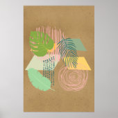 Abstrakte Naturelemente Poster (Vorne)