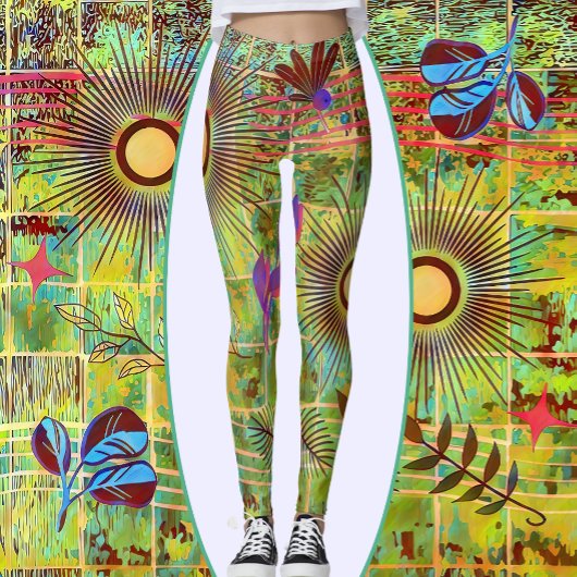 Abstrakte Naturkunde Leggings