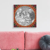 Abstrakte Naturkunst Gestalten Sie Ihr eigenes Fot Leinwanddruck (Insitu (Wohnzimmer))