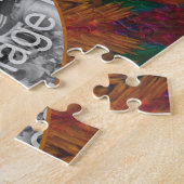 Abstrakte Naturkunstrahmen gestalten Ihr eigenes F Puzzle (Seite)