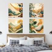 Abstrakte Naturlandschaft Kunst. Bilderwand Sets (Schlafzimmer)