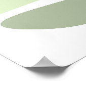 Abstrakte Naturlandschaft mit Tannen und Himmel Poster (Ecke)