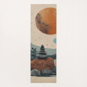 Abstrakte Naturlandschaft Yogamatte (Rückseite)