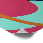 Abstrakte natürliche Form nahtlos, kreisförmig Poster (Ecke)