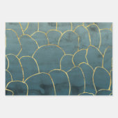 Abstrakte Naturmuster Geschenkpapier Set (Vorderseite 2)