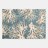 Abstrakte Naturmuster Geschenkpapier Set (Vorderseite)