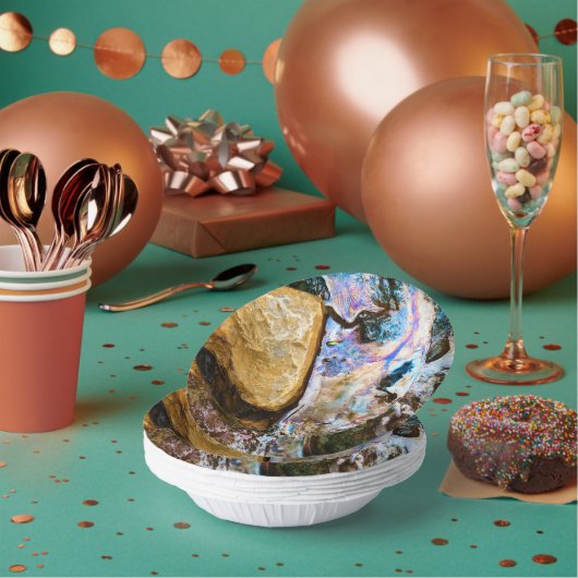 abstrakte Naturschutztaschen Pappteller (Multi)