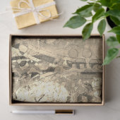 Abstrakte Natursepia Farbton Seltsame Kunst Seidenpapier (Geschenk)