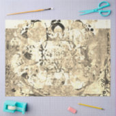 Abstrakte Natursepia Farbton Seltsame Kunst Seidenpapier (Basteln)