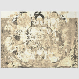 Abstrakte Natursepia Farbton Seltsame Kunst Seidenpapier