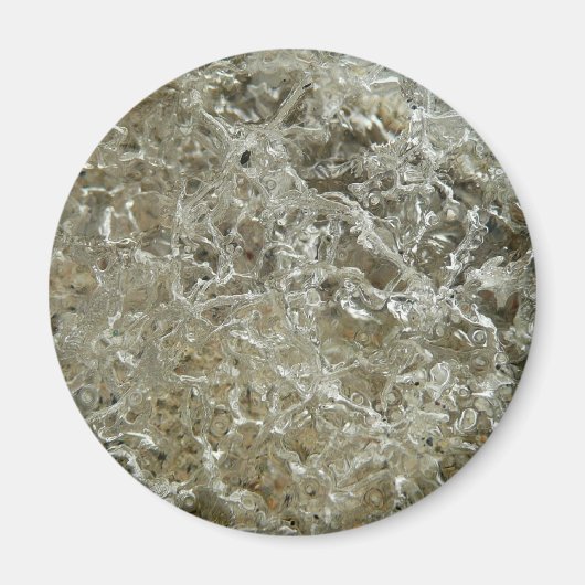 Abstrakte Naturtextur Gletschereis Magnet (Vorne)