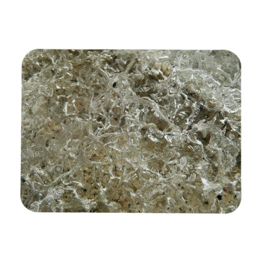 Abstrakte Naturtextur Gletschereis Magnet (Horizontal)