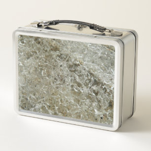 Abstrakte Naturtextur Gletschereis Metall Brotdose