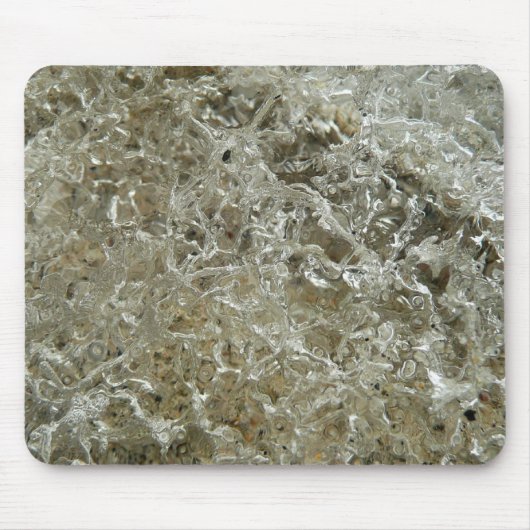 Abstrakte Naturtextur Gletschereis Mousepad (Vorne)