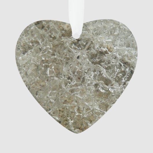 Abstrakte Naturtextur Gletschereis Ornament (Vorderseite)