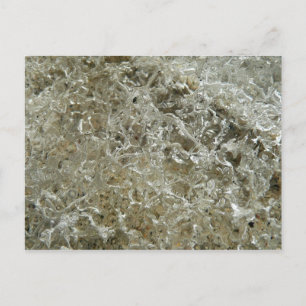 Abstrakte Naturtextur Gletschereis Postkarte