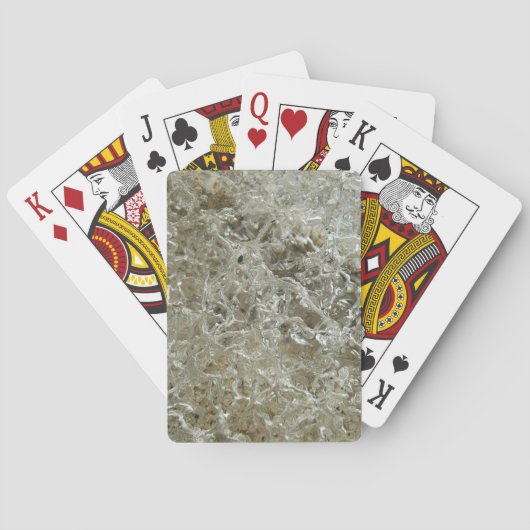 Abstrakte Naturtextur Gletschereis Spielkarten (Rückseite)