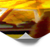 Abstrakte Nautilus Spiraltreppe Poster (Ecke)