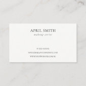 Abstrakte Navy Black Gold Wasserfarbe Ernennung Visitenkarte (Rückseite)