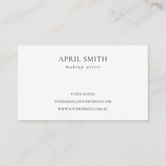 Abstrakte Navy Black Gold Wasserfarbe Ernennung Visitenkarte (Rückseite)