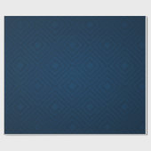 Abstrakte Navy Blue Color Rhombus Muster Textur Geschenkpapier (Flach)