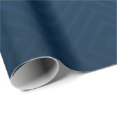 Abstrakte Navy Blue Color Rhombus Muster Textur Geschenkpapier (Rolleneckpunkt)