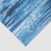 Abstrakte Navy Blue White Seidenpapier (Ausschnitt)