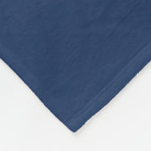 Abstrakte Navyblaue Ozeanwellen Fleecedecke (Ecke)