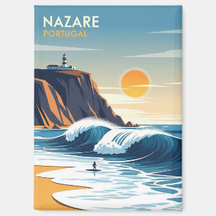 Abstrakte Nazare Portugal Magnet