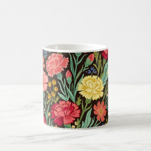 Abstrakte Nelken Schmetterlinge Kaffeetasse