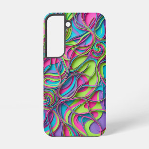 Abstrakte Neon-Gehirn-Netzwerk-Samsung-Hüllen Samsung Galaxy Hülle