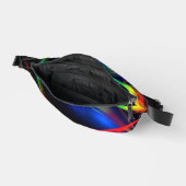 Abstrakte Neon Lights Pattern Fanny Pack Bauchtasche (Offen)