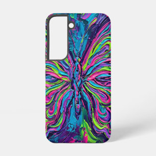 Abstrakte Neon-Schmetterlingsflügel Samsung-Hüllen Samsung Galaxy Hülle